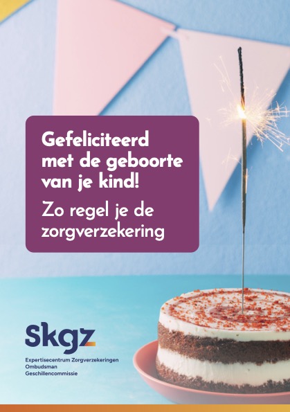Poster voor pdf met informatie over pasgeboren kind